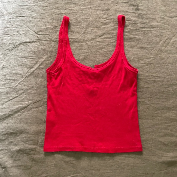 Brandy Melville Red Tank Top - Picture 2 of 3